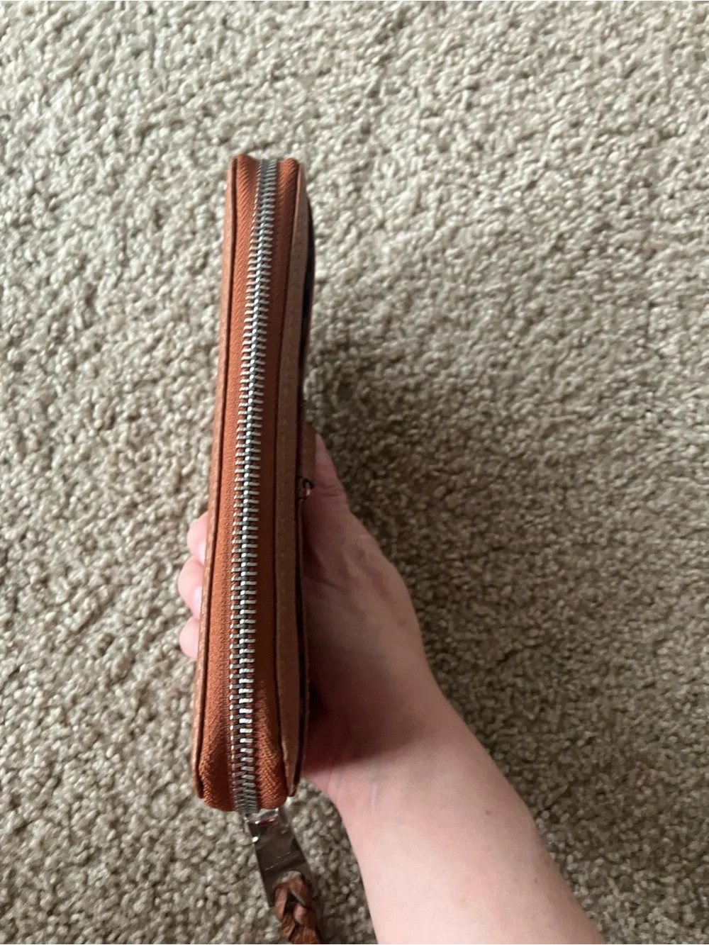 NWOT Dana Buchman Brown Zip Wallet